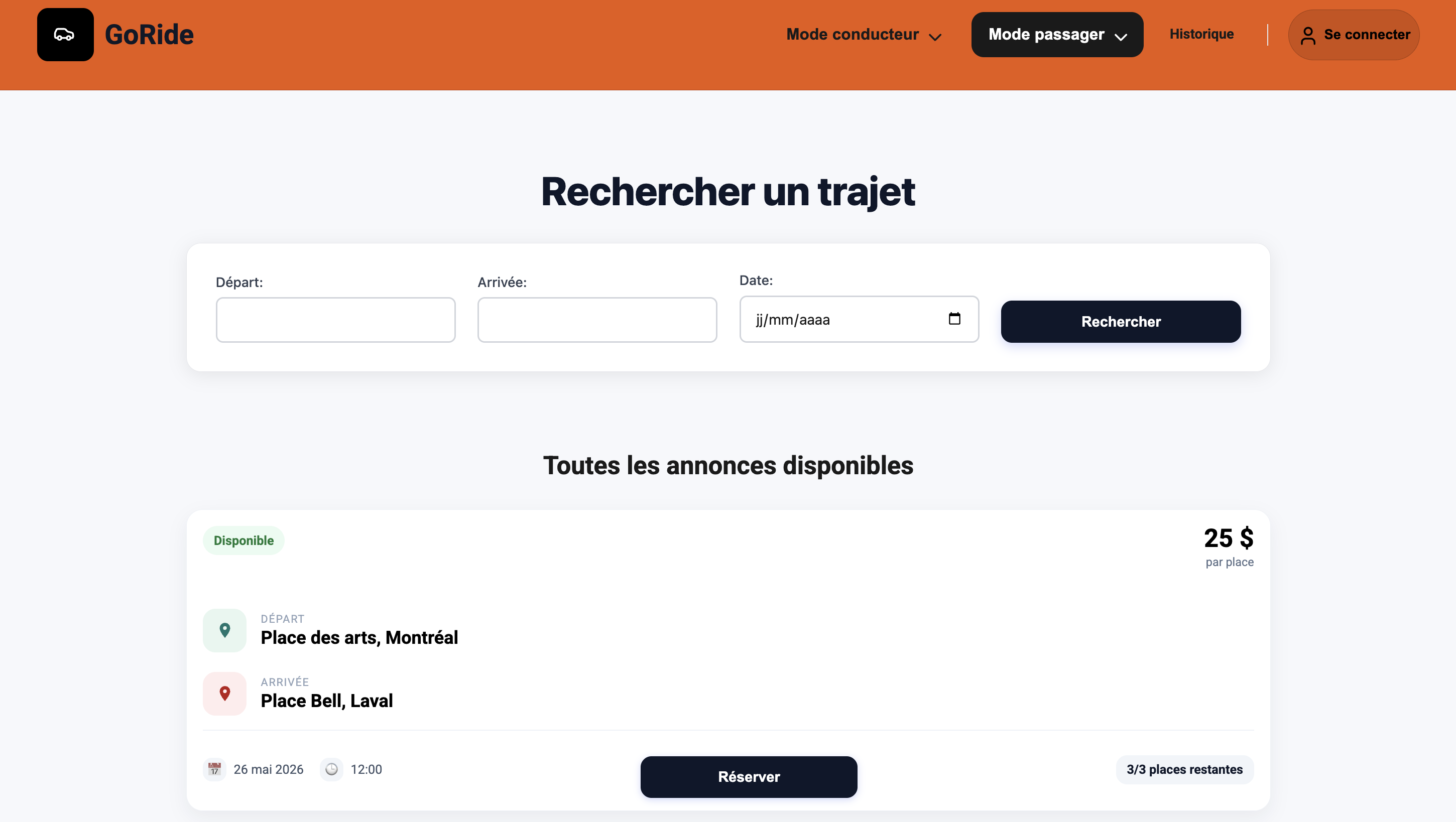 image de l'application web de covoiturage